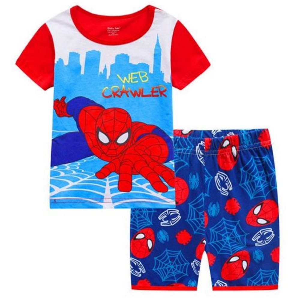 Spiderman zomerpyjama voor jongens gemaakt van hoogwaardig katoen