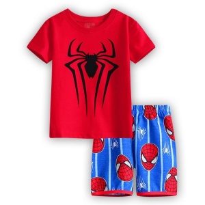 Katoenen Spiderman pyjamaset voor jongens zeer modieus hoge kwaliteit