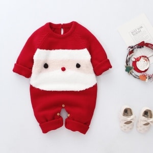 Kerstpakjes voor pasgeborenen 0-24M jongens en meisjes in rode en witte mode