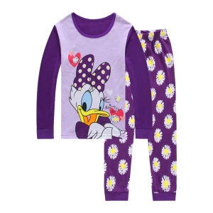 Daisy pyjama set voor kinderen paars modieus