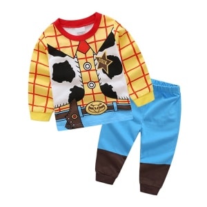 Toy Story-kinderpyjama met witte achtergrond