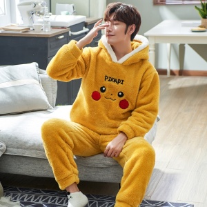 gele pikachu pyjama voor volwassenen