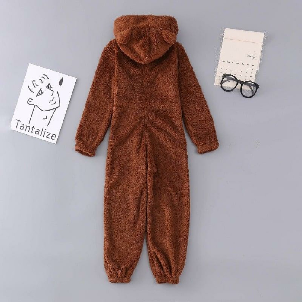 Crazy Age Jumpsuit voor dames van behaaglijk teddyfleece, overall